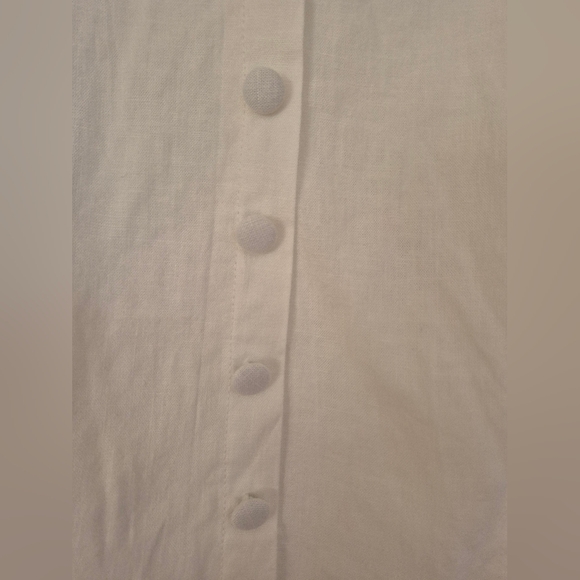 Wild Fable Women/girls White Linen Open Back Mini Dress NWOT - Picture 3 of 8